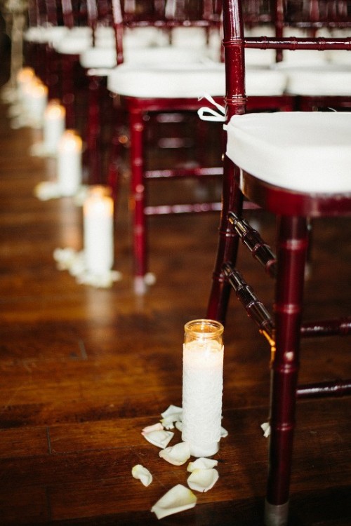 Свечи в оформлении свадьбы