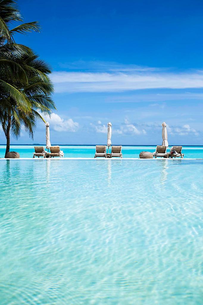 Пляж отеля Gili Lankanfushi на Мальдивах