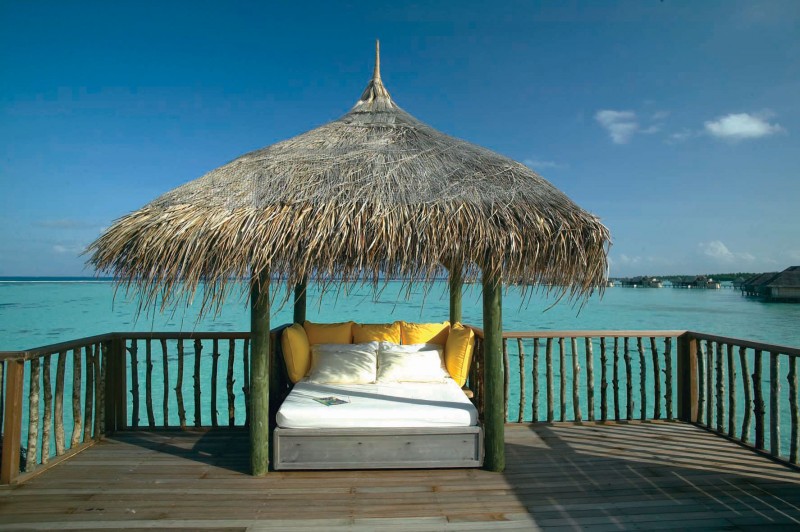 Место для отдыха в отеле Gili Lankanfushi на Мальдивах