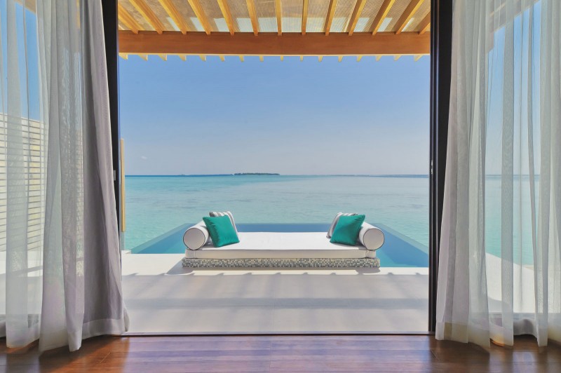 Зона отдыха в отеле Niyama Maldives
