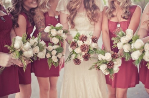 Свадебные цветы невесты и подружек невесты