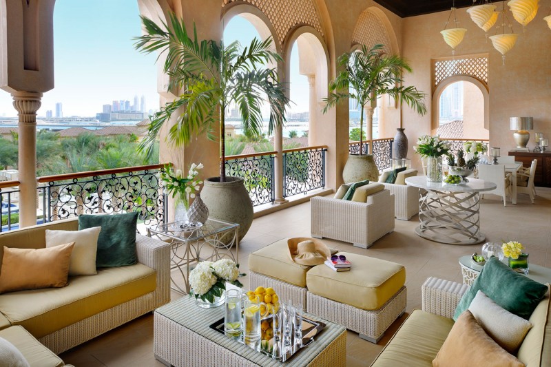 Балкон отеля The One & Only, The Palm Hotel в Дубае
