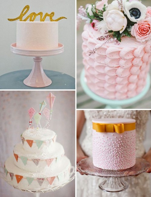 Красиво оформленные свадебные торты