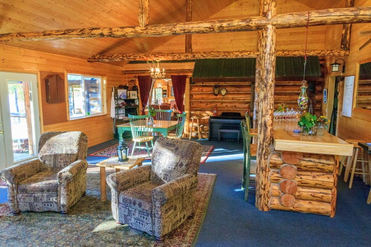 Интерьер деревенского домика Winterlake Lodge в США