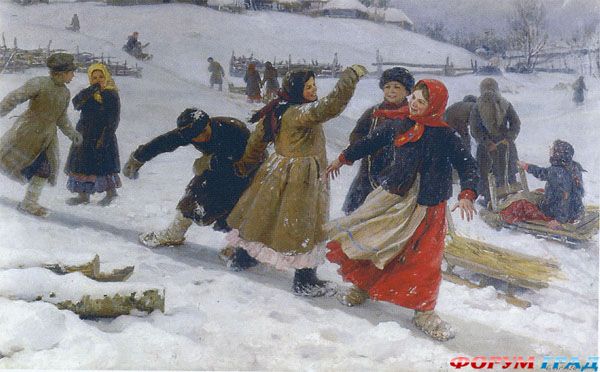 Катание на санях