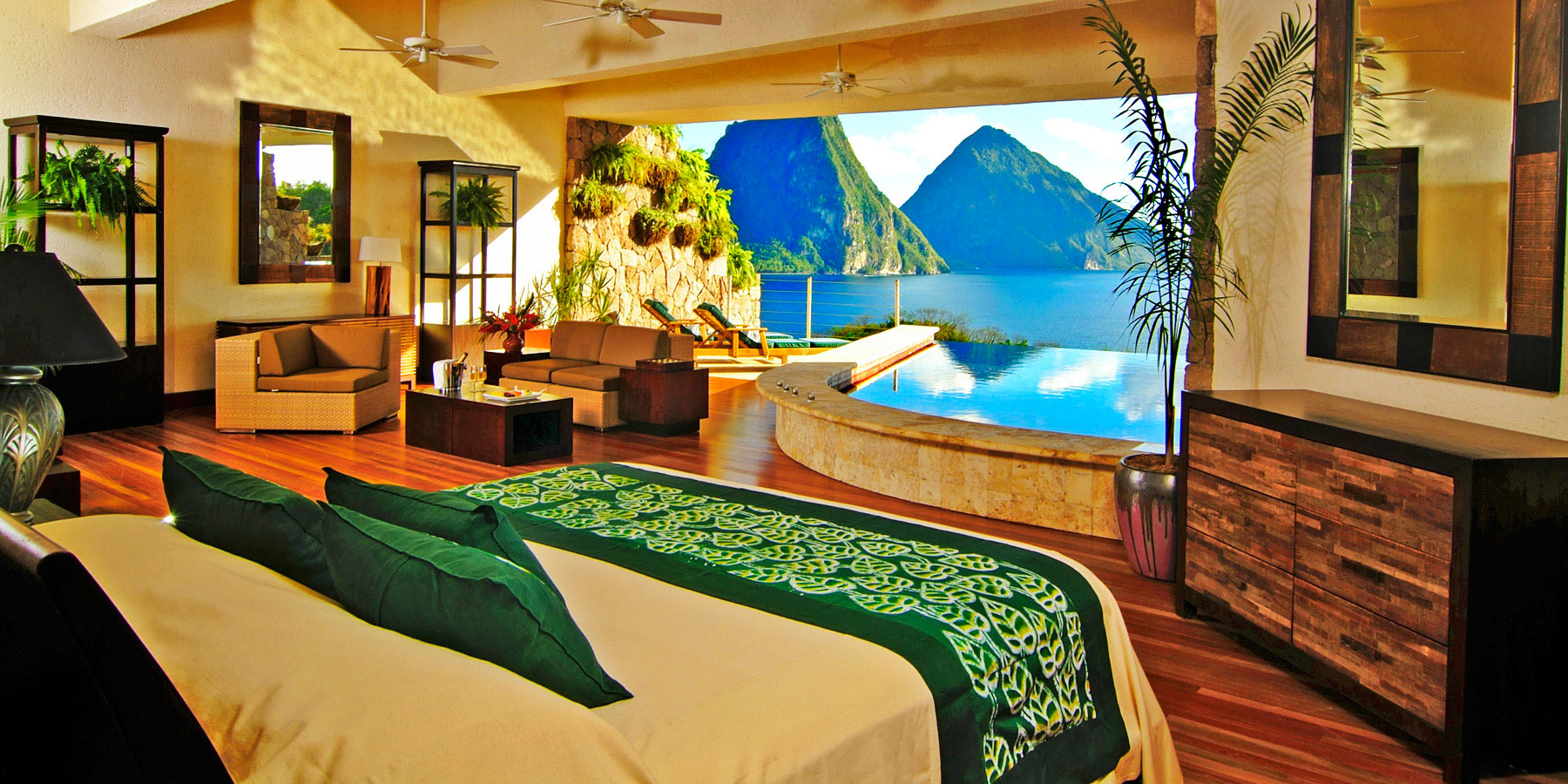 Курорт Jade Mountain, Кастри, Сент-Люсия