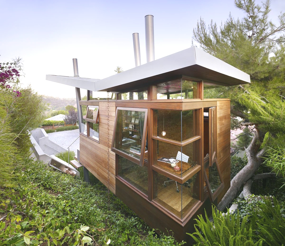 Нестандартный дом для отдыха: компактный Banyan Treehouse с необычной крышей () Нестандартный дом для отдыха: компактный Banyan Treehouse с необычной крышей