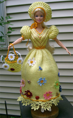 весеннее платье для куклы