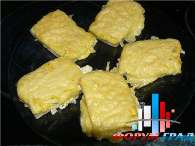 Филе хека  под сыром
