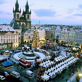 Средневековый рождественский базар в Праге
