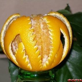 Украшение из апельсина