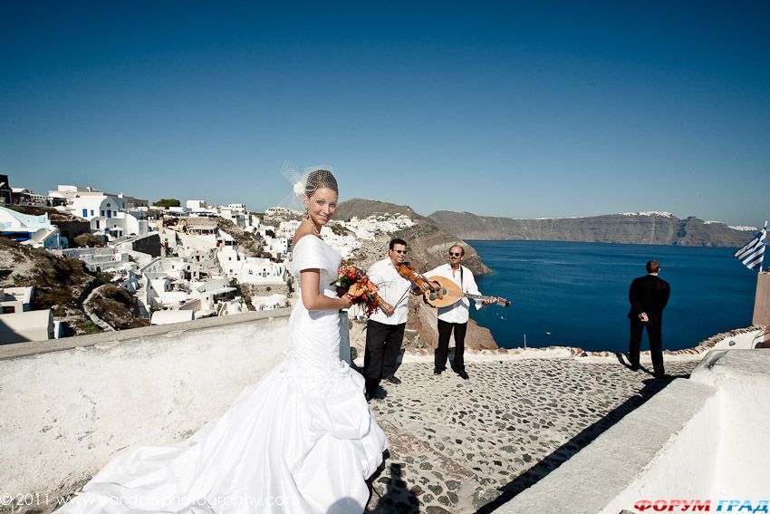 Красивая свадьба на греческих островах