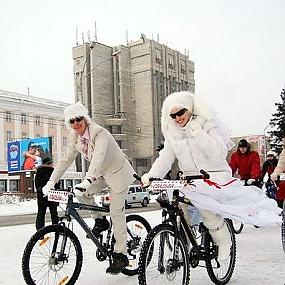 Свадьба на велосипедах