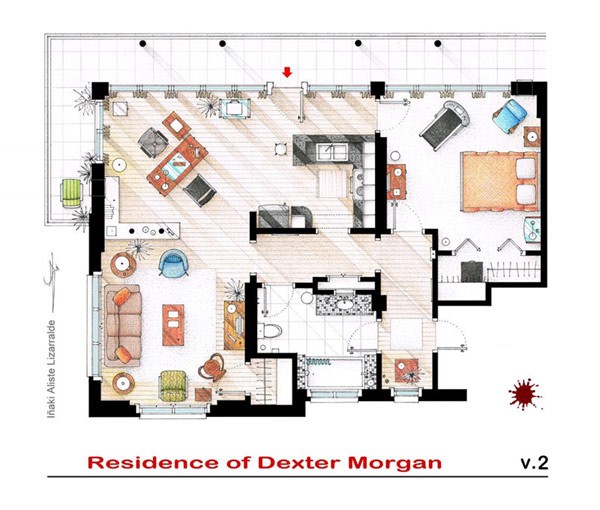 floor-plans-of-the-most-famous-tv-apartments6