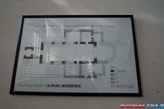 Церковь Св. Марии в деревне Дирхерст/Deerhurst Church