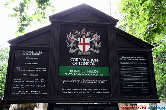 Bunhill Fields, London