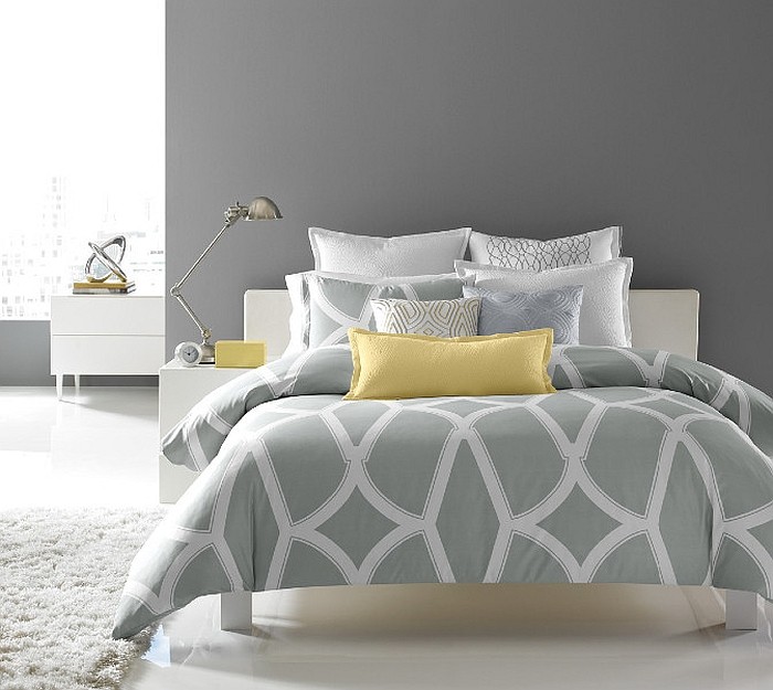 25 ideas charming combination of gray and yellow bedroom-06