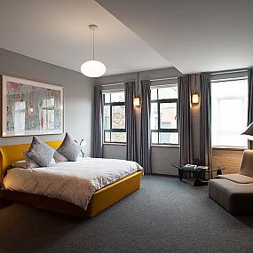 25 ideas charming combination of gray and yellow bedroom-17