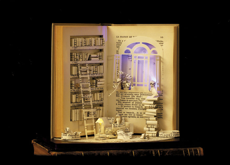 45 beautiful examples of book sculptures-26