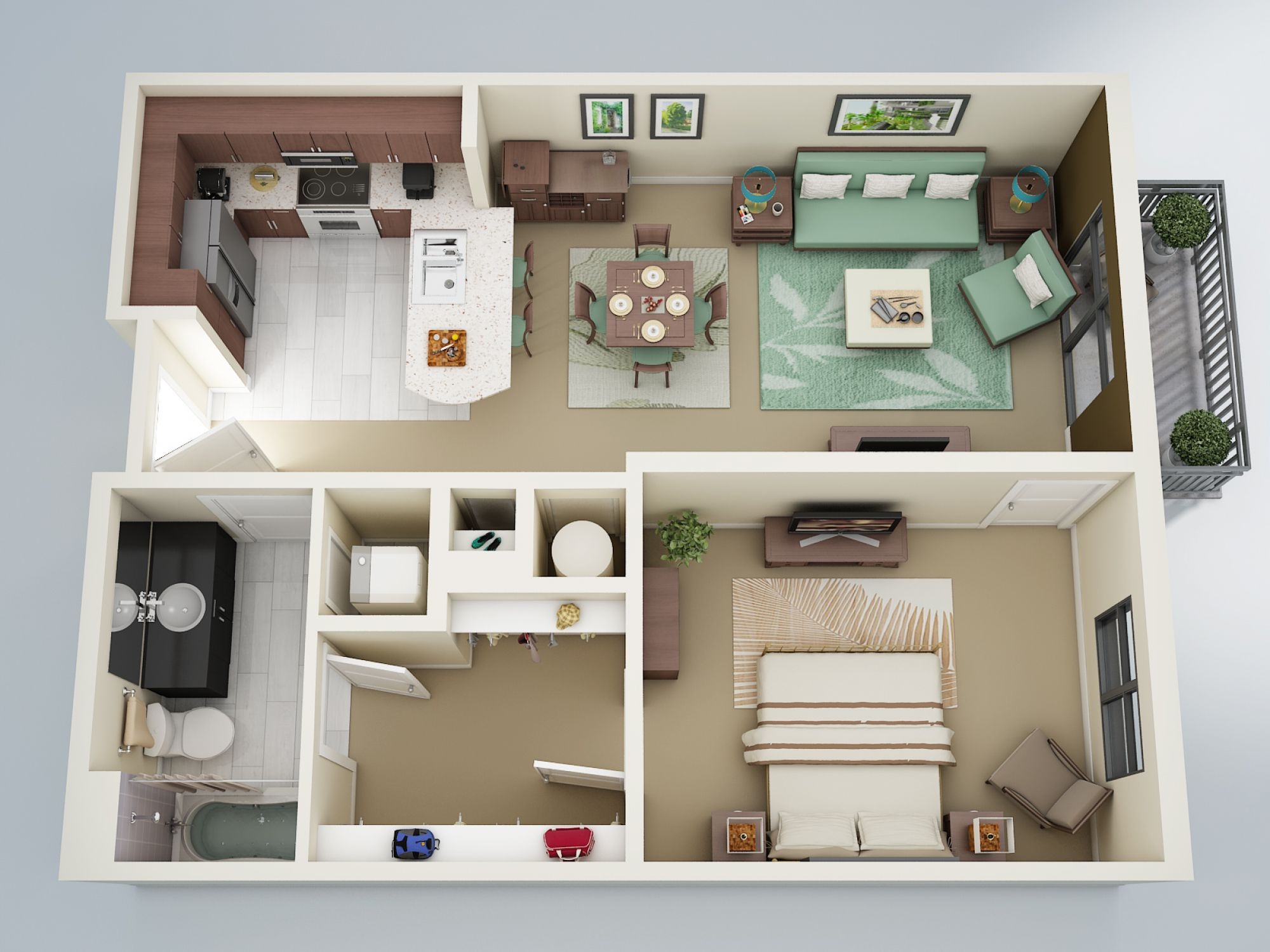 bedroom apartmenthouse plans-06