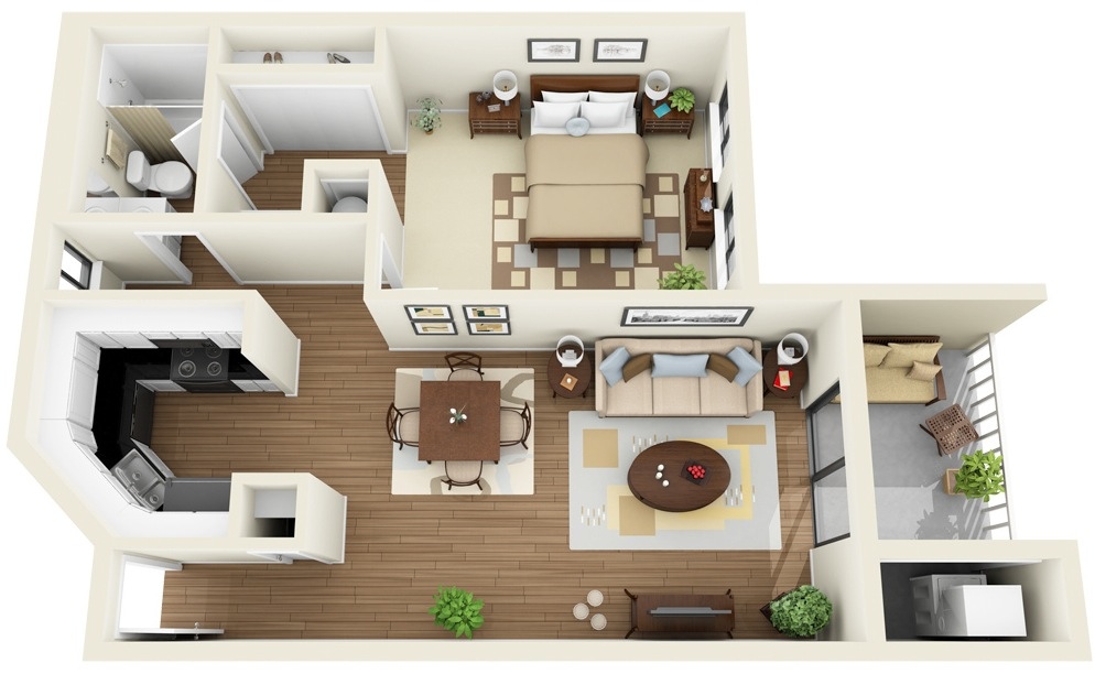 bedroom apartmenthouse plans-15