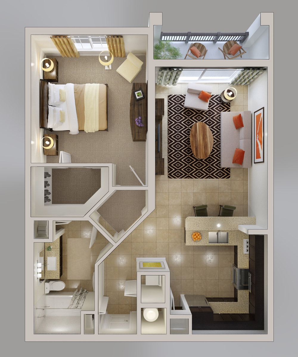 bedroom apartmenthouse plans-19