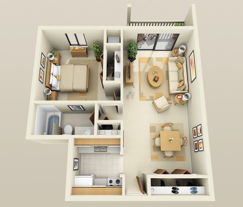 bedroom apartmenthouse plans-25