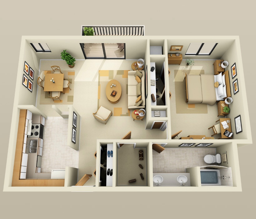 bedroom apartmenthouse plans-26