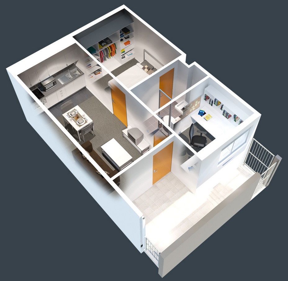 bedroom apartmenthouse plans-32