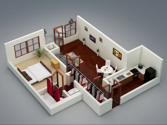 bedroom apartmenthouse plans-39