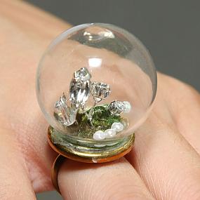 delicate rings with magical scenes inside-37