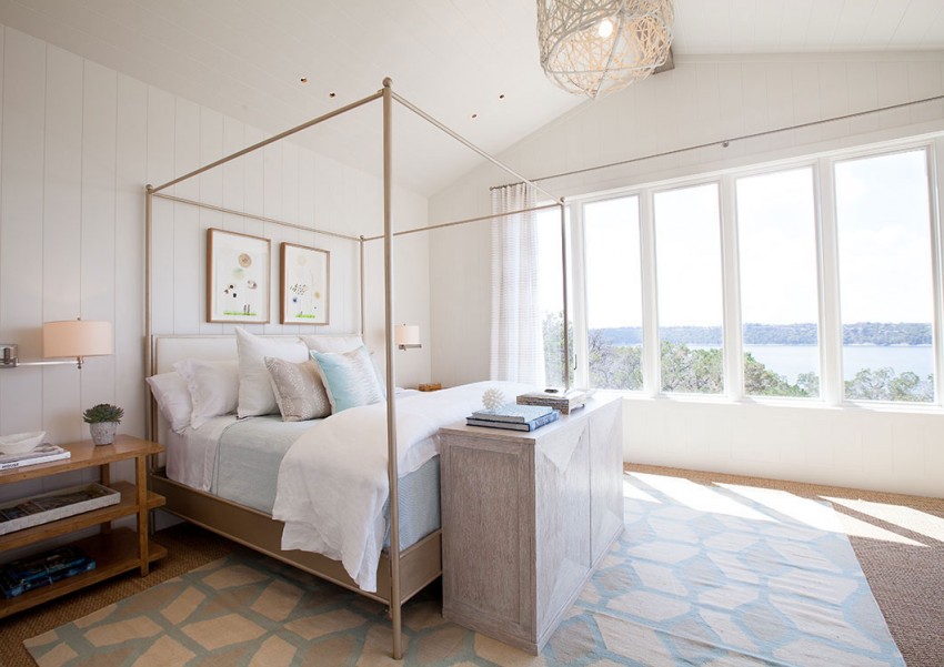 Красивая спальная комната резиденции от Трейси Харденберг