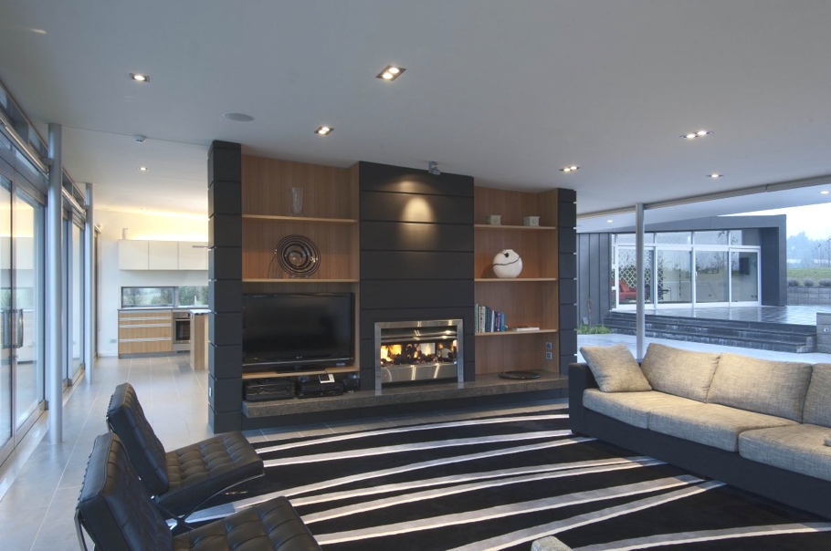 Гостиная комната особняка Dixon House от Designgroup Stapleton Elliott