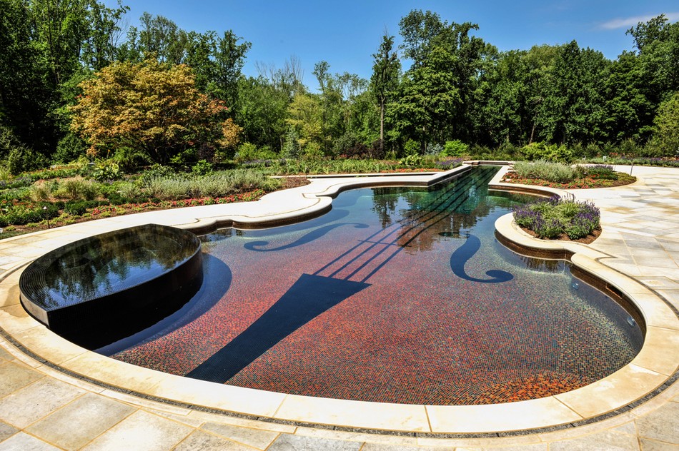 the pool in the form of large-scale copy violin-04