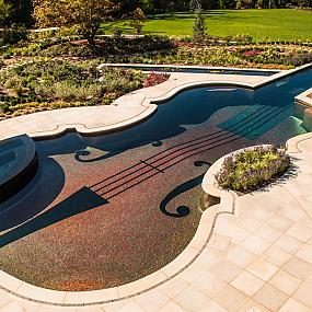 the pool in the form of large-scale copy violin-10