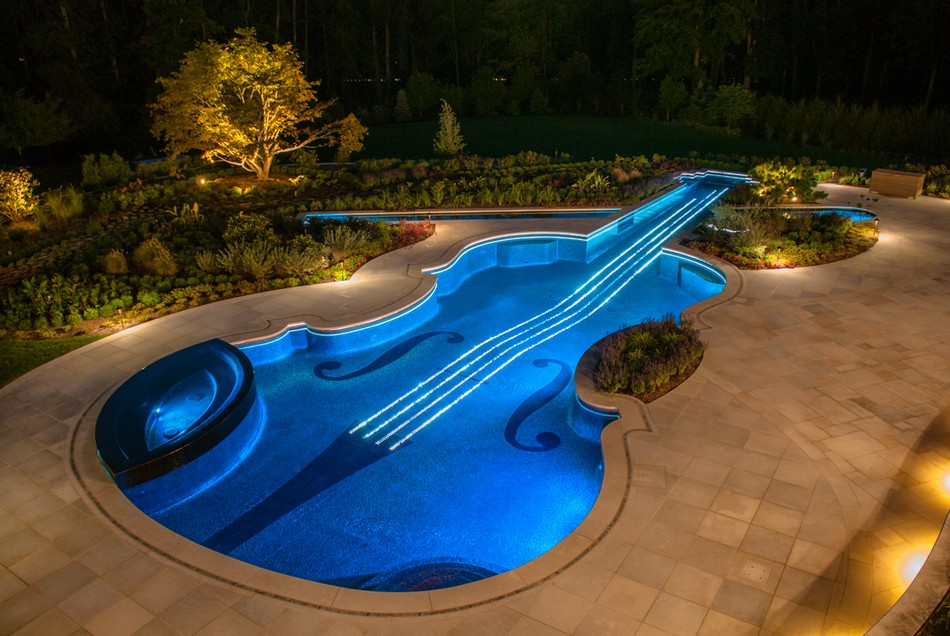 the pool in the form of large-scale copy violin-22