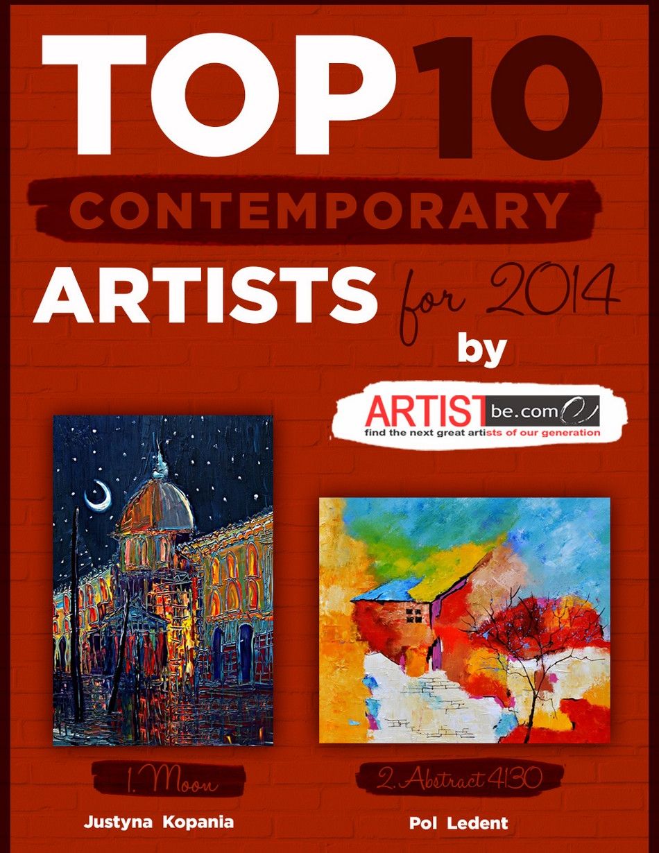 top 10 contemporary artists for 2014-01