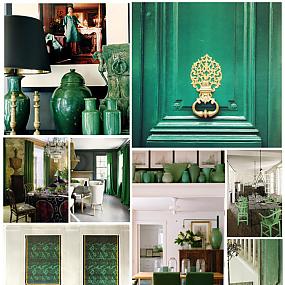 variations of green in the interior-01