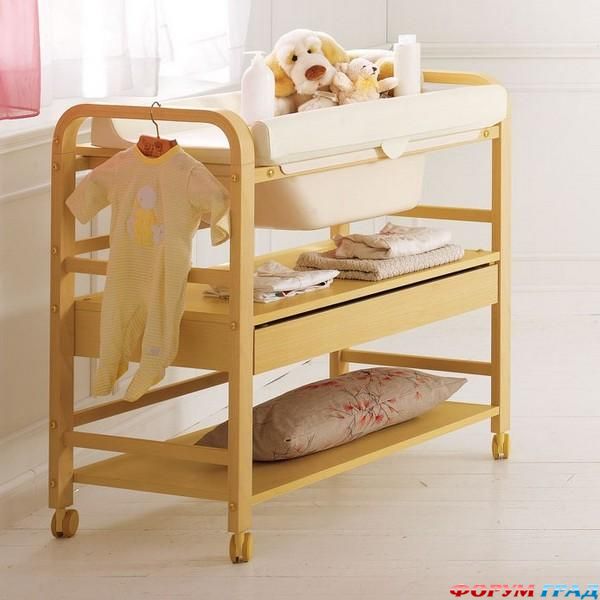 Пеленальный столик в интерьере