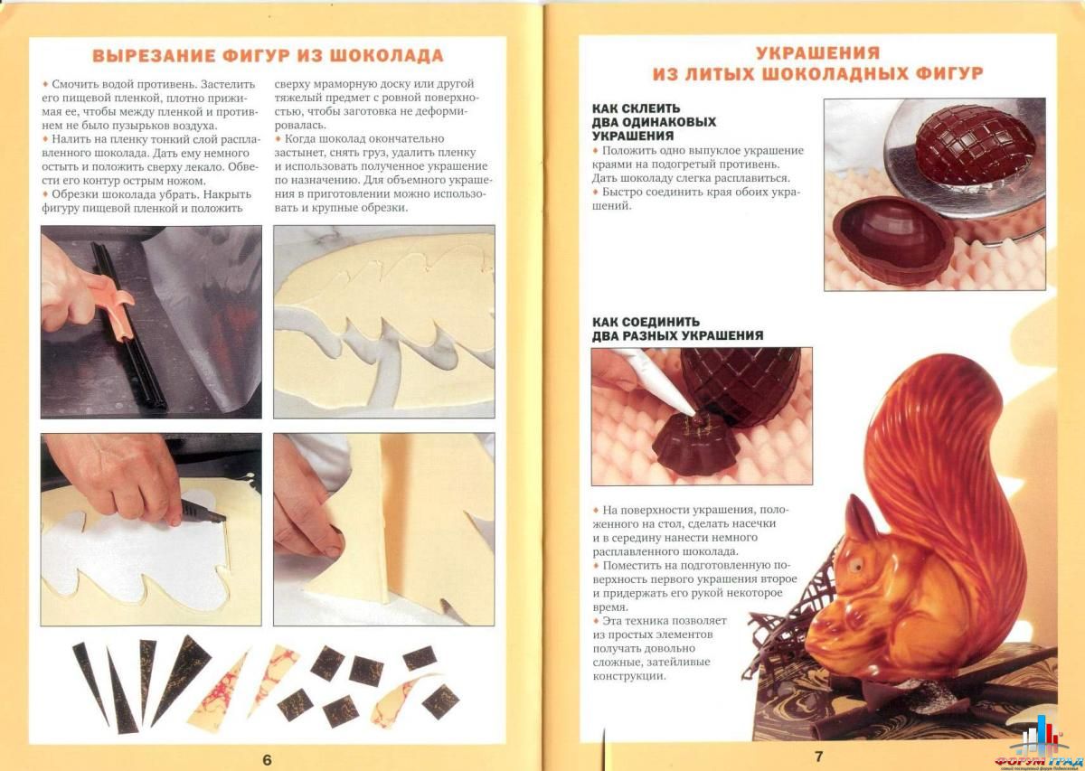 Фигурки из шоколада
