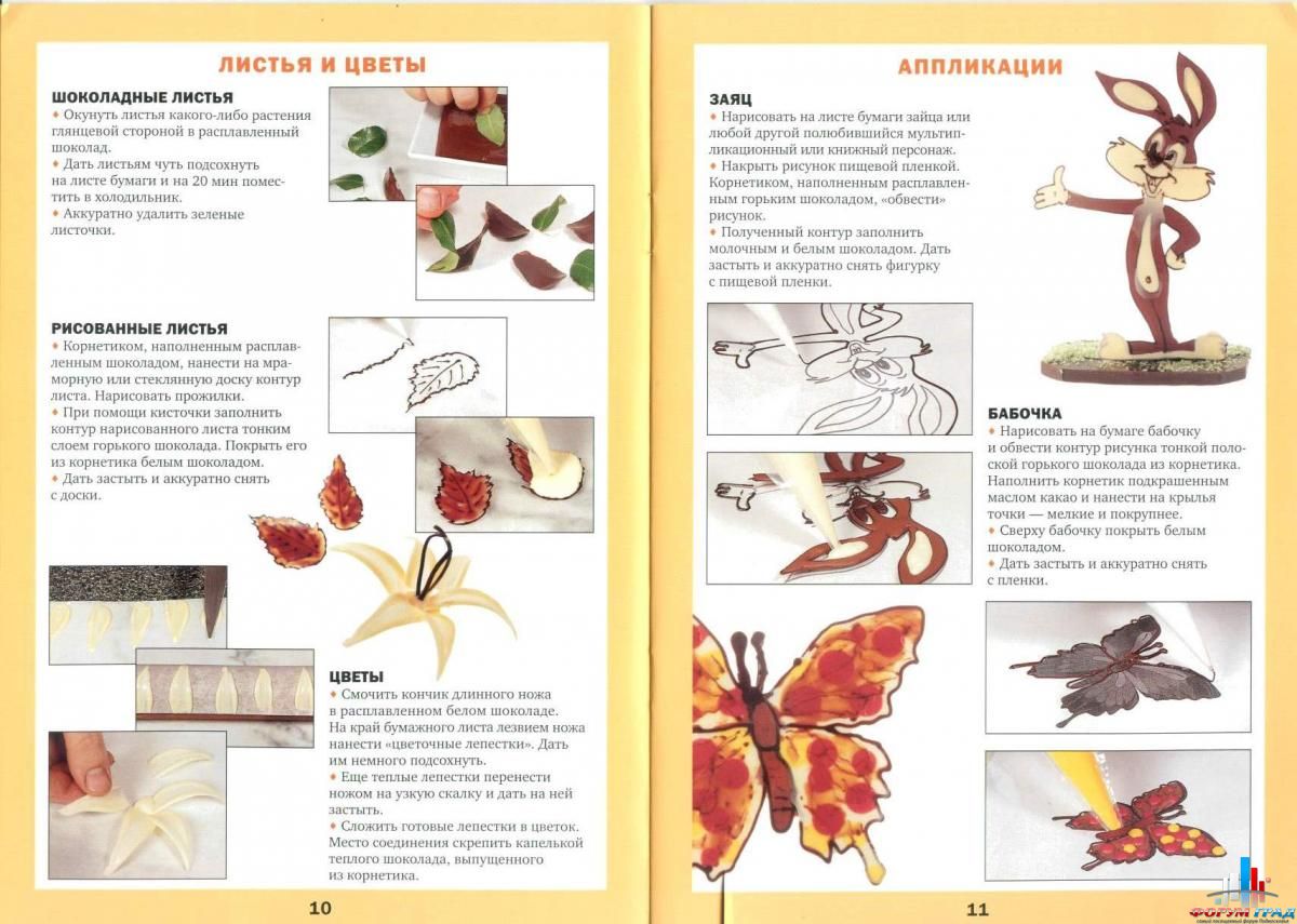 Фигурки из шоколада