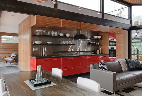 open-plan-kitchen-design-with-red-cabinets