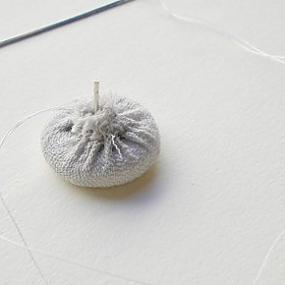 серьги из ткани