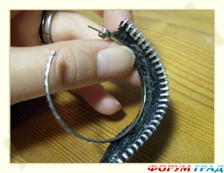 сережки из молний