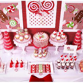 red-and-white-christmas-dessert-table