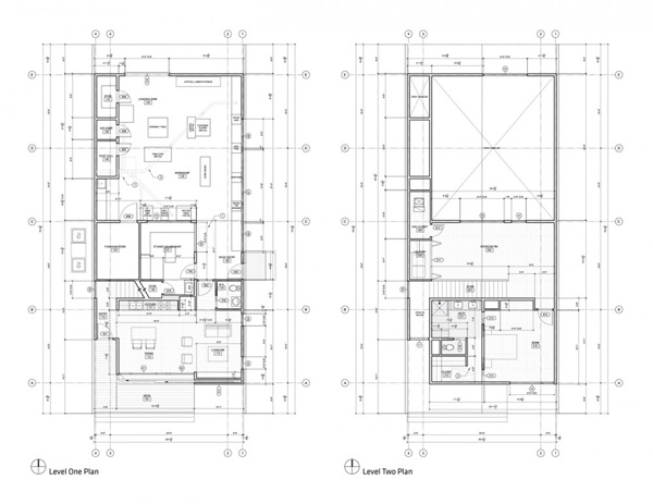 План-схема загородного дома Barndominium