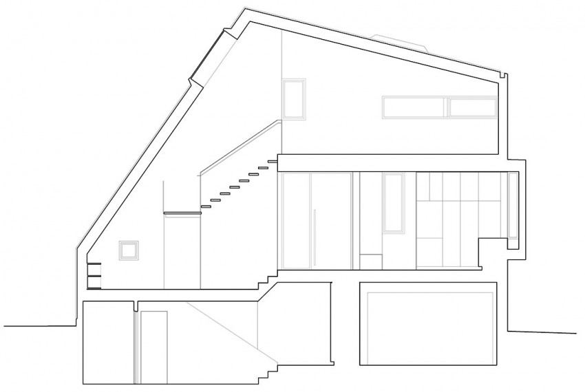 План-схема частного особняка особняк East Van House