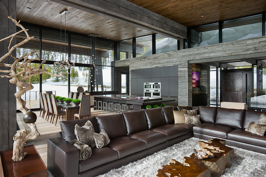 Интерьер коттеджа Lower Foxtail Residence