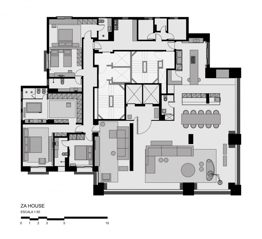 План-схема жилого дома ZA