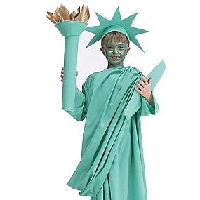 Новогодний костюм статуя свободы.